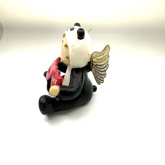 Vintage Russ Panda Valentines Heart Angel Cheeks Kirks Kritters big bear hugs - Picture 2 of 5